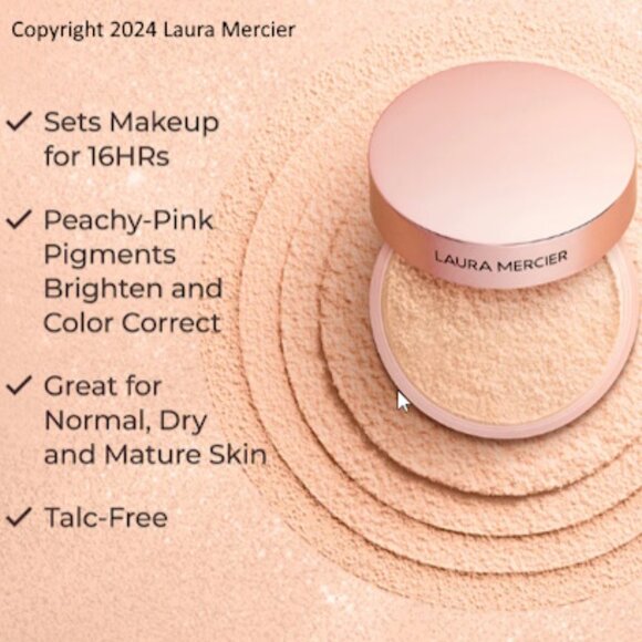 Laura Mercier Translucent Loose Setting Powder Ultra-Blur in Rose - Picture 5 of 5
